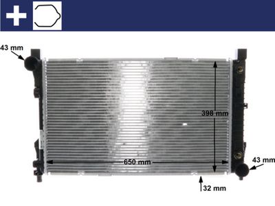 Chłodnica, układ chłodzenia silnika MAHLE CR 1478 000S