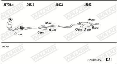 SISTEM DE ESAPAMENT WALKER OPK019595A