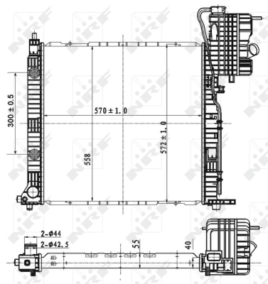 Радиатор, охлаждение двигателя WILMINK GROUP WG1722112 для MERCEDES-BENZ V-CLASS