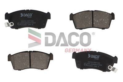 Комплект тормозных колодок, дисковый тормоз DACO Germany 320703 для DAIHATSU SIRION