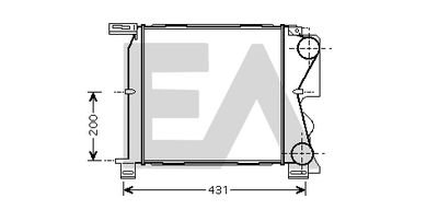 EACLIMA 36A12001 Інтеркулер для CHRYSLER (Крайслер)