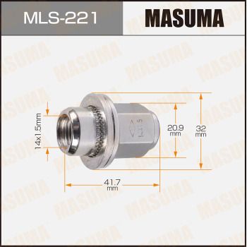 MASUMA MLS-221 Болт кріплення колеса для INFINITI (Инфинити)