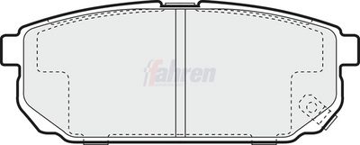 Fahren Brake Pad Set, disc brake FBP3597