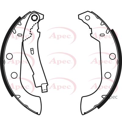 Brake Shoe Set APEC SHU596