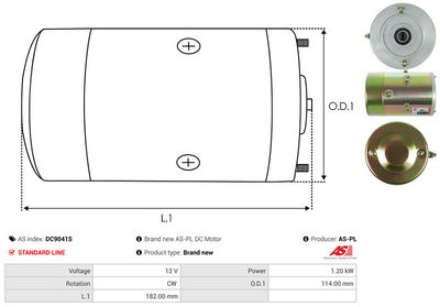 MOTOR ELECTRIC AS-PL DC9041S 3
