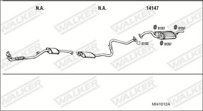 Изпускателна система WALKER MI41012A