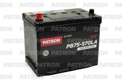 Стартерная аккумуляторная батарея PATRON PB75-570LA