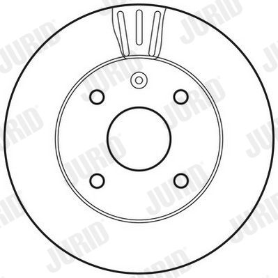 Тормозной диск JURID 562662JC для CHEVROLET EVANDA