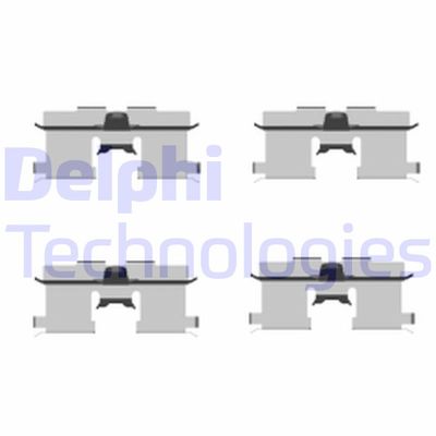 Комплектующие, колодки дискового тормоза DELPHI LX0407 для DAEWOO LACETTI