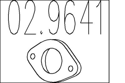 MTS 02.9641 Прокладка глушителя  для FIAT BARCHETTA (Фиат Барчетта)