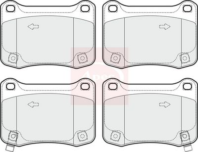 APEC Brake Pad Set, disc brake PAD1673