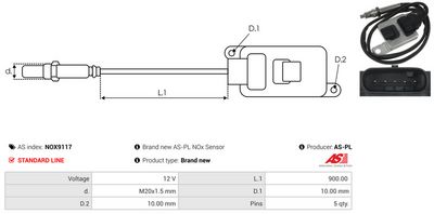 SENZOR NOX INJECTIE ADITIV AS-PL NOX9117 2