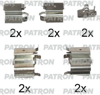 Комплектующие, колодки дискового тормоза PATRON PSRK1076 для MITSUBISHI PAJERO