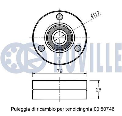 ROLA GHIDARE/CONDUCERE CUREA TRANSMISIE RUVILLE 540737 1