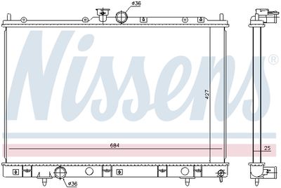 RADIATOR RACIRE MOTOR NISSENS 628972 5
