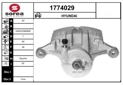 BREMSSATTEL SNRA 1774029