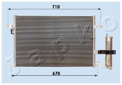 JAPKO CND313014 Радиатор кондиционера  для CHEVROLET LACETTI (Шевроле Лакетти)