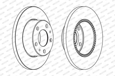 BREMSSCHEIBE FERODO FCR196A