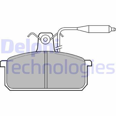 Комплект тормозных колодок, дисковый тормоз DELPHI LP732 для SEAT MALAGA