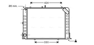 RADIATOR RACIRE MOTOR AVA QUALITY COOLING TO2139