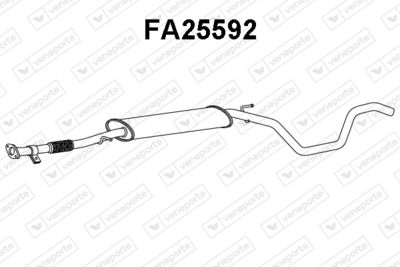Глушитель выхлопных газов конечный VENEPORTE FA25592 для FIAT QUBO
