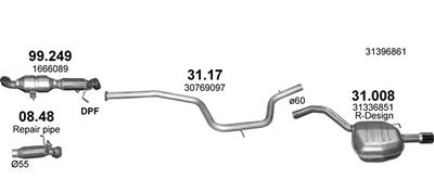 SISTEM DE ESAPAMENT POLMO POLMO01237