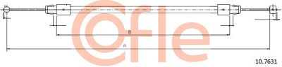 Тросик, cтояночный тормоз COFLE 92.10.7631 для VW TOUAREG