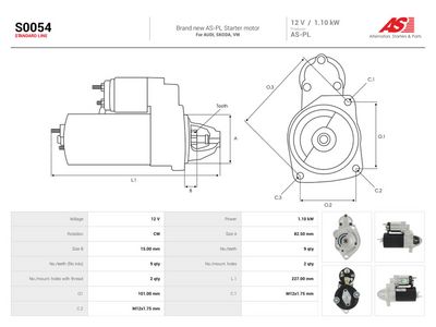 Startér AS-PL S0054