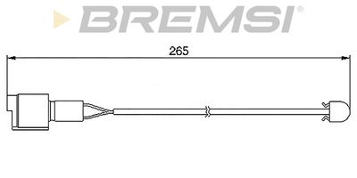 Сигнализатор, износ тормозных колодок BREMSI WI0502 для BMW 2.5-3.2