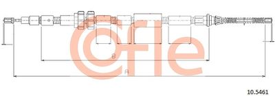 Тросик, cтояночный тормоз COFLE 10.5461 для FORD ORION