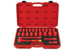 Laser Tools Insulated Socket Set 1/2"D 24pc