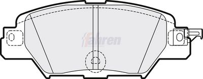 Fahren Brake Pad Set, disc brake FBP3778