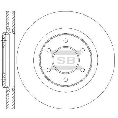 Тормозной диск Hi-Q SD4256 для NISSAN TITAN