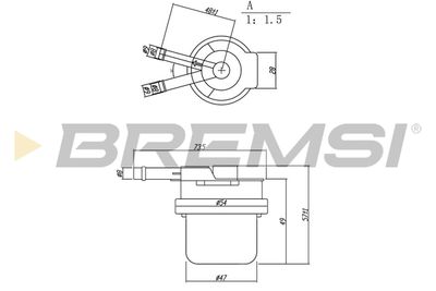 BREMSI FE1889 Топливный фильтр  для TOYOTA CORONA (Тойота Корона)