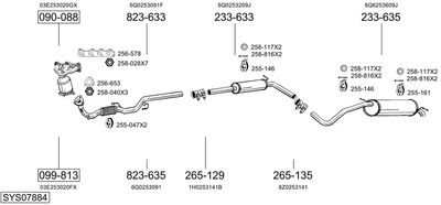 Изпускателна система BOSAL SYS07884