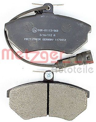 BREMSBELAGSATZ SCHEIBENBREMSE METZGER AUTOTEILE 1170412 2