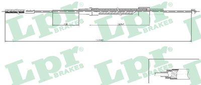 Cable Pull, parking brake C0079B