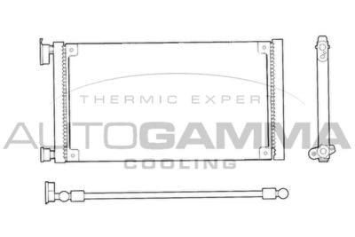 Конденсатор, кондиционер AUTOGAMMA 103233 для FIAT SEICENTO