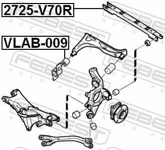 BRAT SUSPENSIE ROATA FEBEST 2725V70R 1
