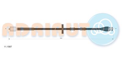Hastighetsmätaraxel ADRIAUTO 11.1587