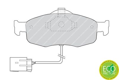 Brake Pad Set, disc brake FDB766