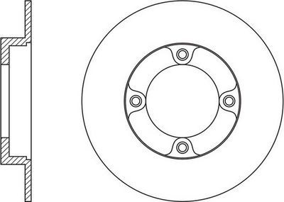 Тормозной диск FIT FR0652 для UZ-DAEWOO MATIZ