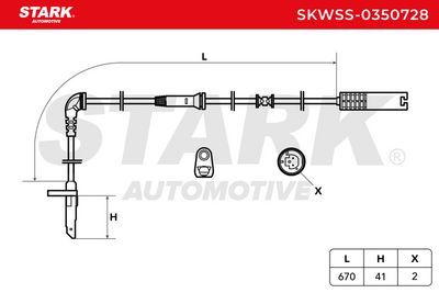 датчик, обороти на колелото STARK SKWSS-0350728