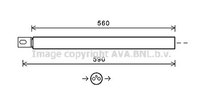 Осушитель, кондиционер AVA QUALITY COOLING MSD663 для MERCEDES-BENZ GL-CLASS