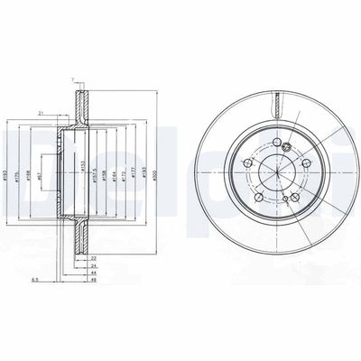 BREMSSCHEIBE DELPHI BG2776
