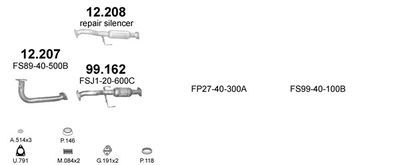 SISTEM DE ESAPAMENT POLMO POLMO99232