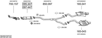 Układ wydechowy BOSAL SYS13712