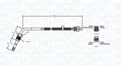 Sensor, exhaust gas temperature 172000061010