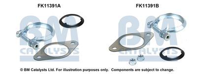 zestaw montażowy, filtr sadzy / filtr cząstek stałych BM CATALYSTS FK11391