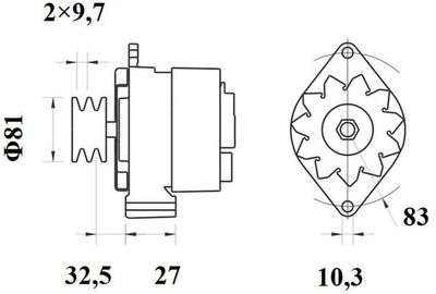 Dynamo (14V, 65A, nieuw)